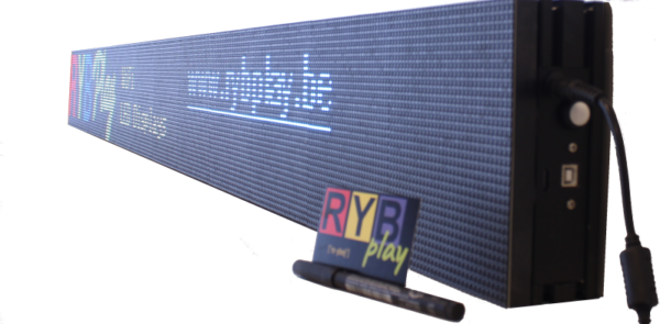 RYBPlay RB-1016 LED Lichtkrant - Side view